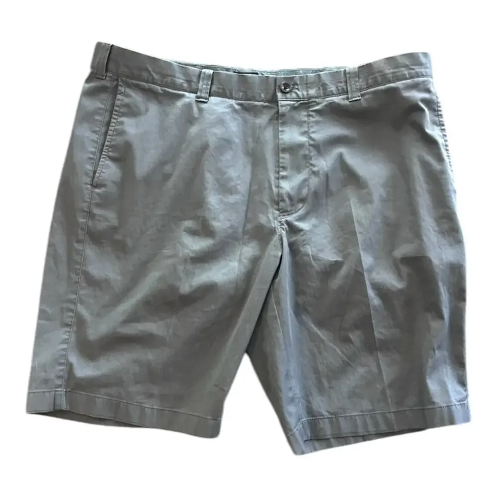 J Crew Stretch Preppy Casual Classic Mens Shorts Lot of 2 Size 38 Gray Tan